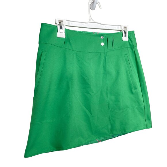 Nike Golf Reversible Skirt Womens 4 Green Plaid Shell Lightweight Preppy Active - Picture 12 of 16